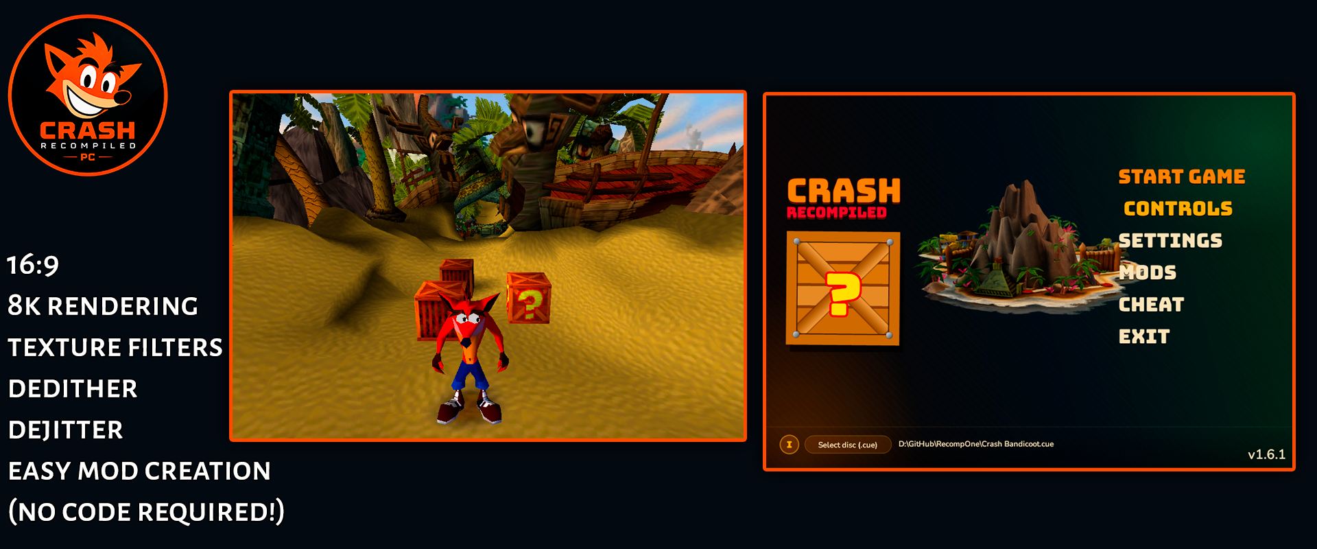 Crash Bandicoot Launcher