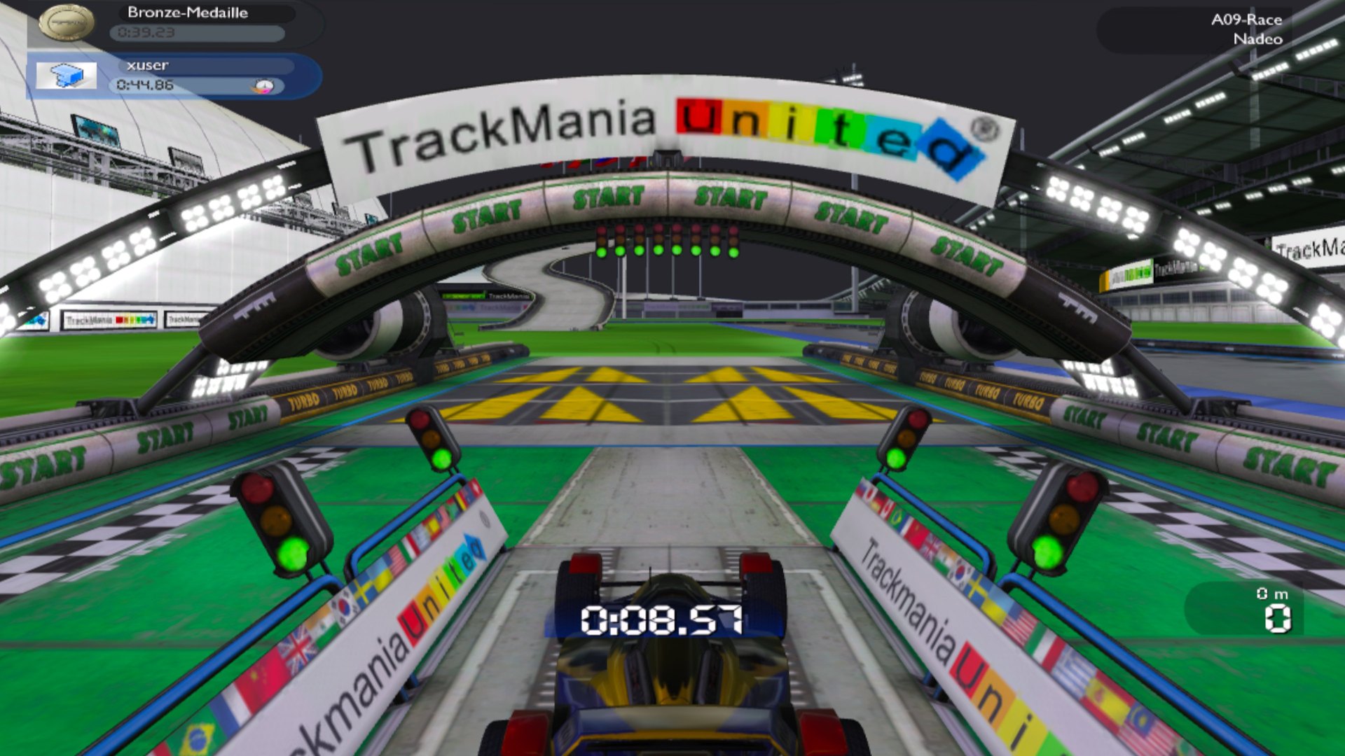 TrackMania Nations Forever VR