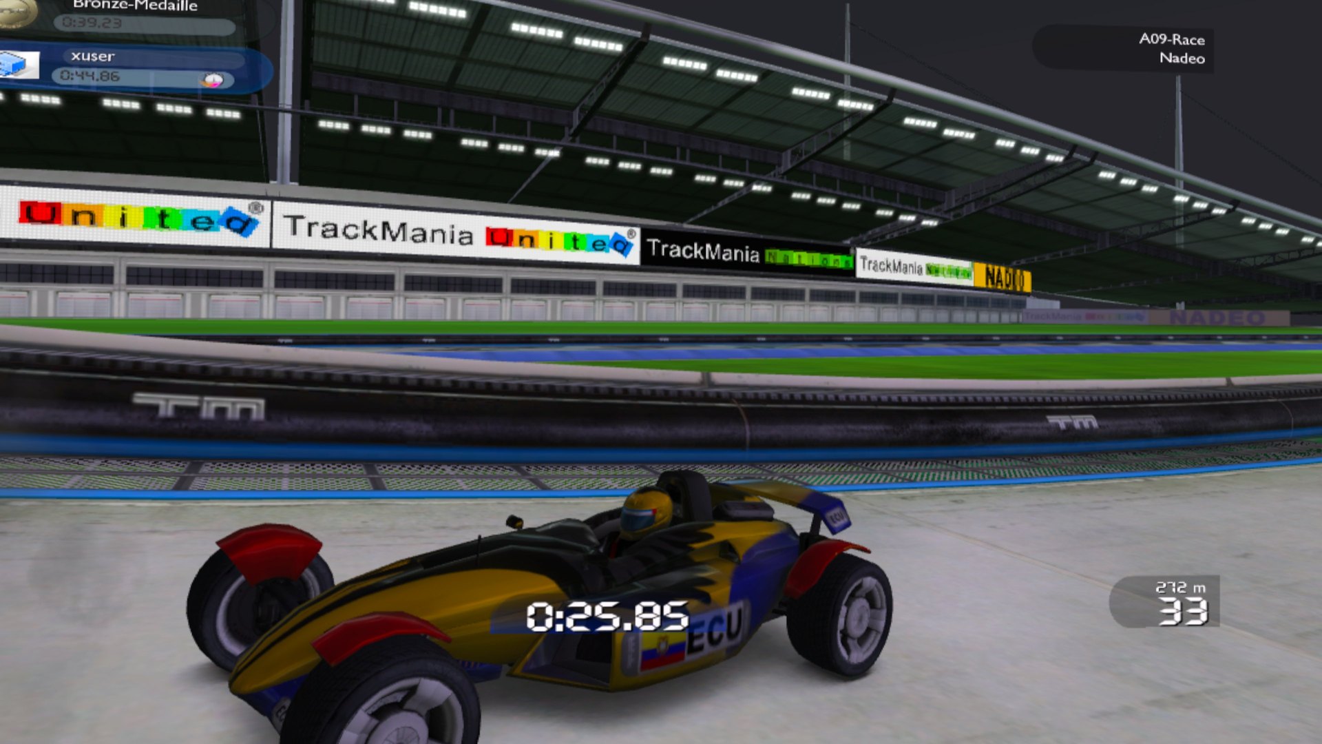TrackMania Nations Forever VR
