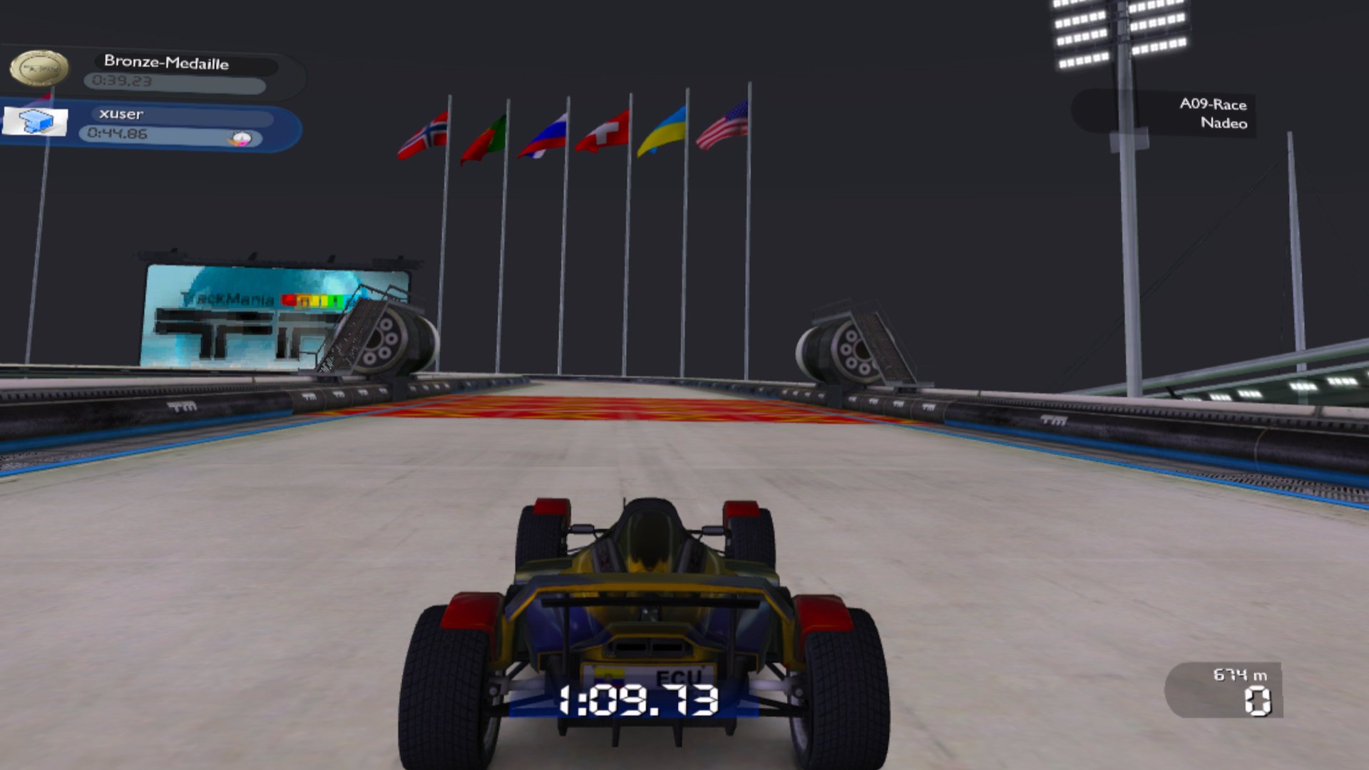 TrackMania Nations Forever VR